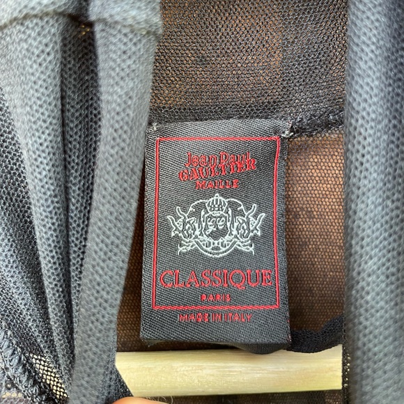 Vintage Jean Paul Gaultier Maille Classique Mesh Turtleneck - Picture 5 of 10